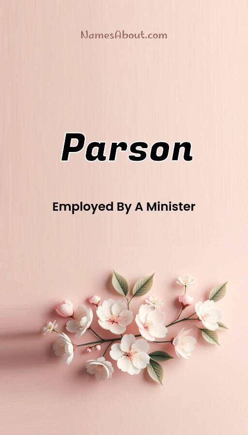 Meaning of Parson