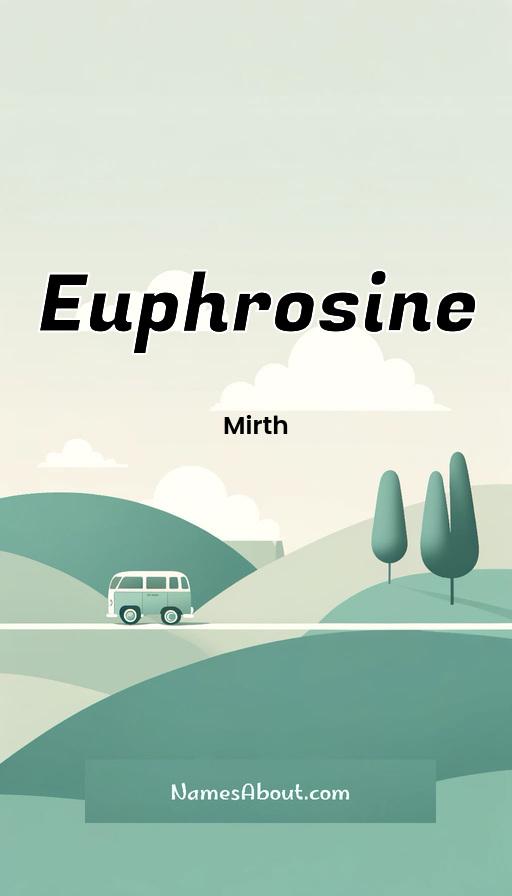 Euphrosine name and meaning