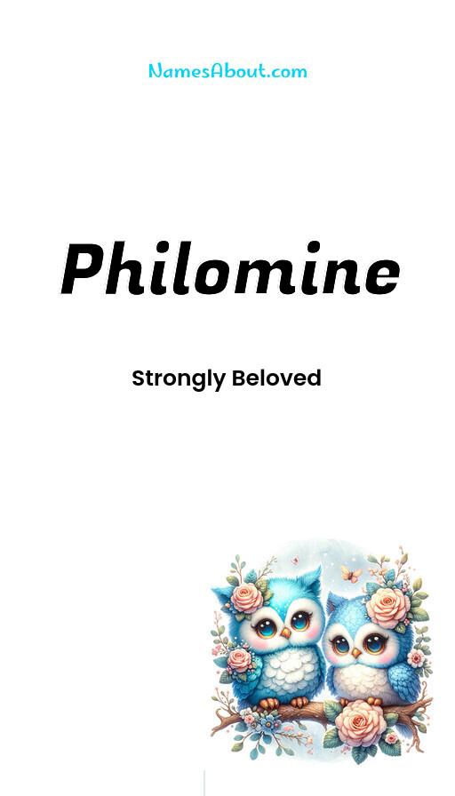 Philomine name and meaning