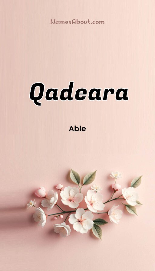 Meaning of Qadeara