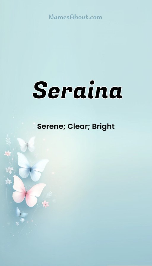 Meaning of Seraina