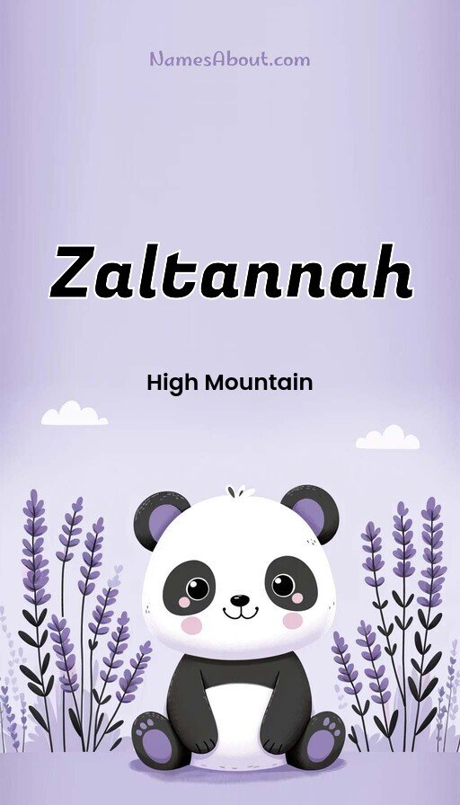 Meaning of Zaltannah