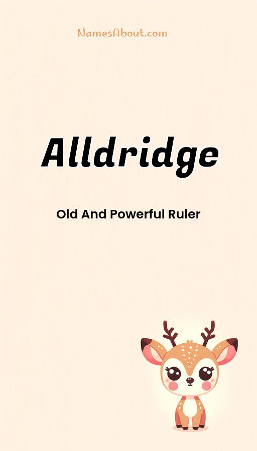 Meaning of Alldridge