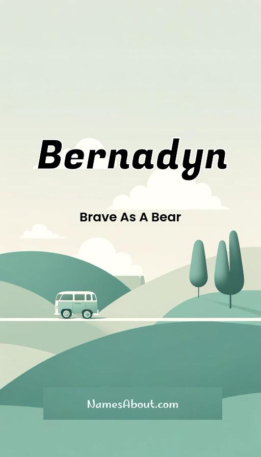 Bernadyn name and meaning