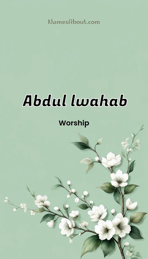 Meaning of Abdul lwahab