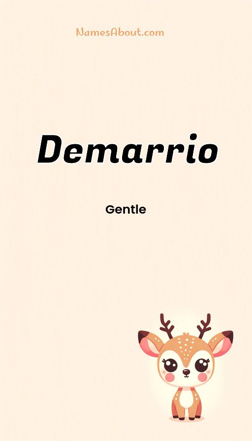 Meaning of Demarrio