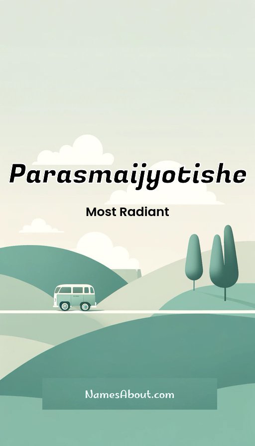 Meaning of Parasmaijyotishe