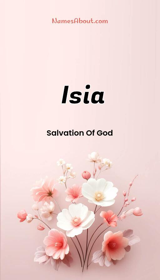 Isia name and meaning