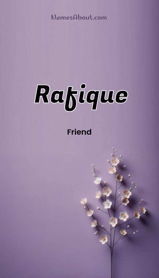 Meaning of Rafique