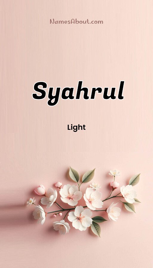 Meaning of Syahrul