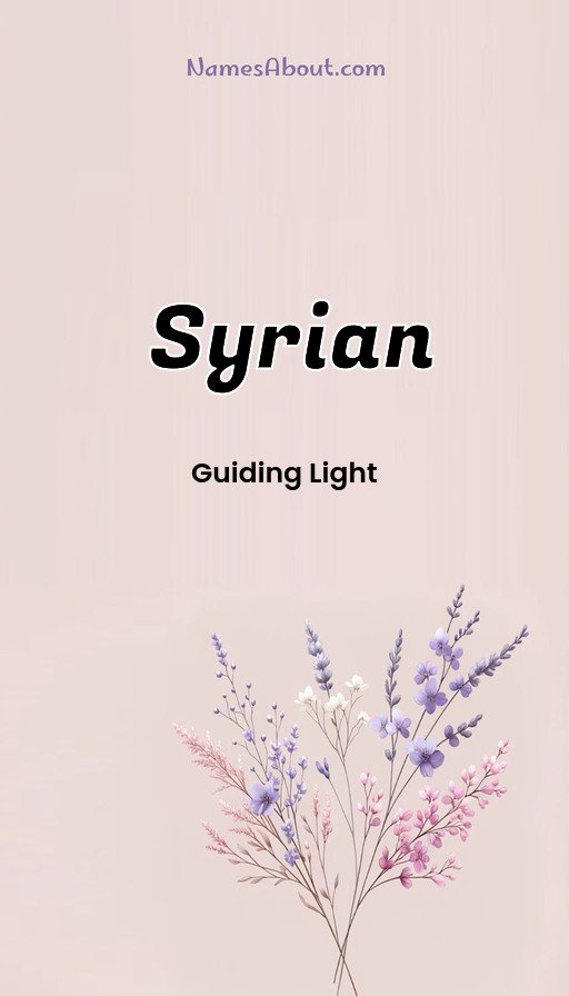 Meaning of Syrian