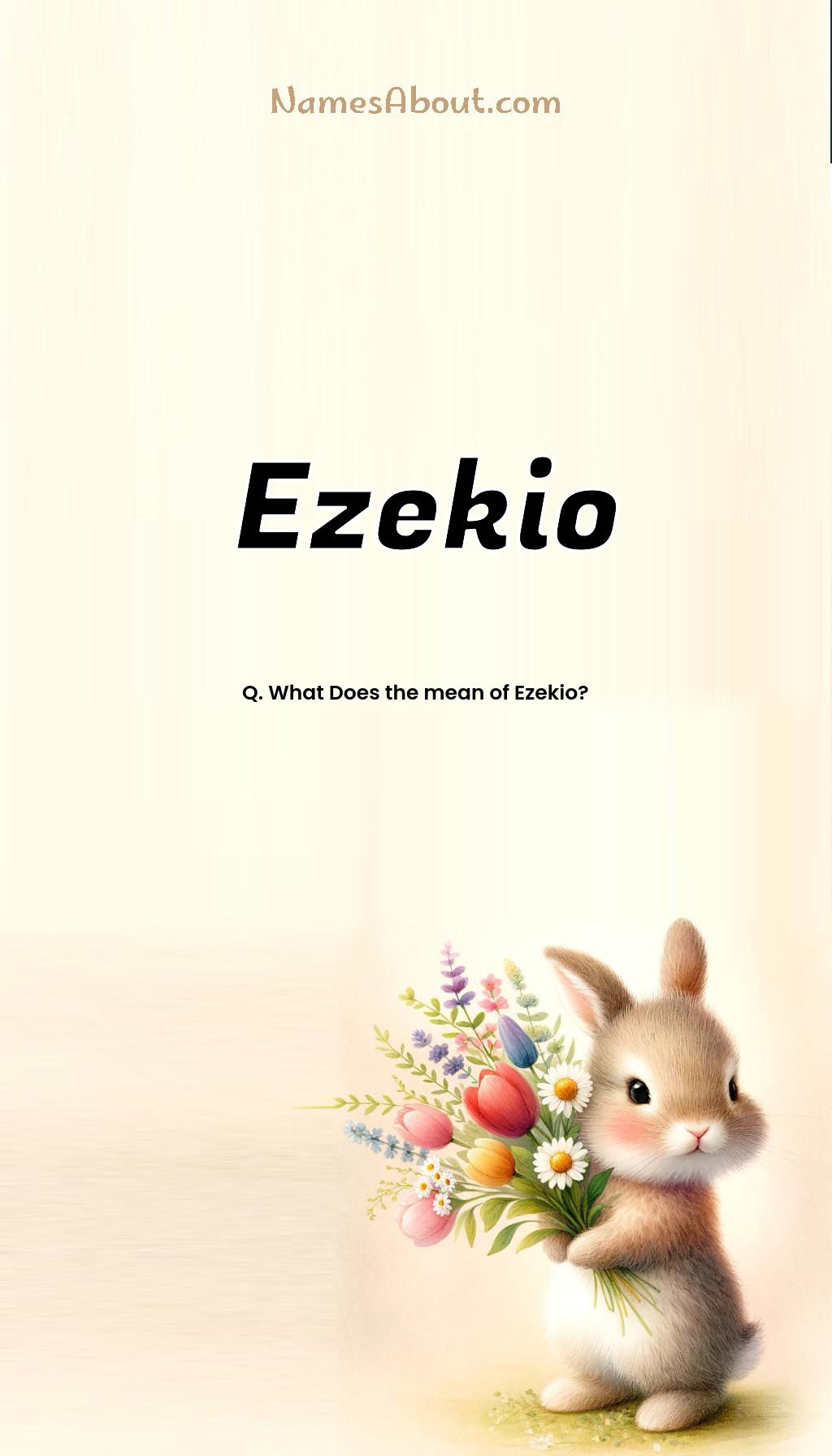 Ezekio name and meaning