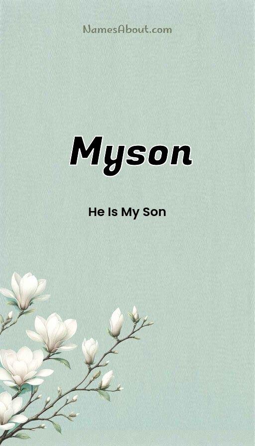 Myson name and meaning