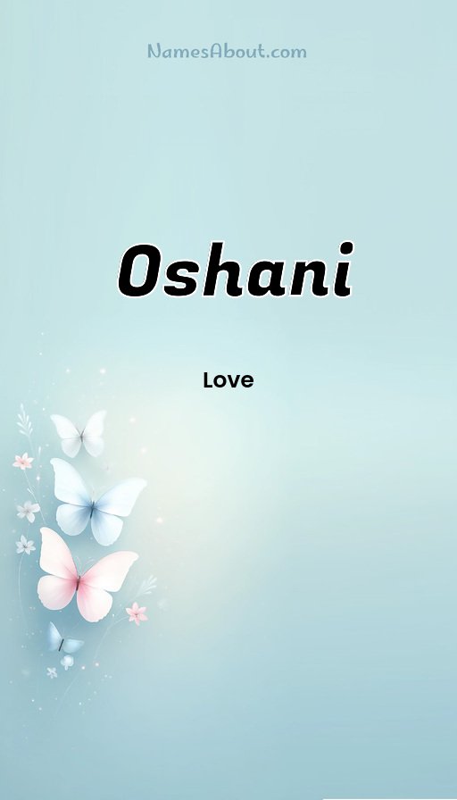 Meaning of Oshani