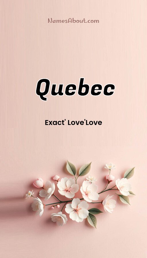 Meaning of Quebec