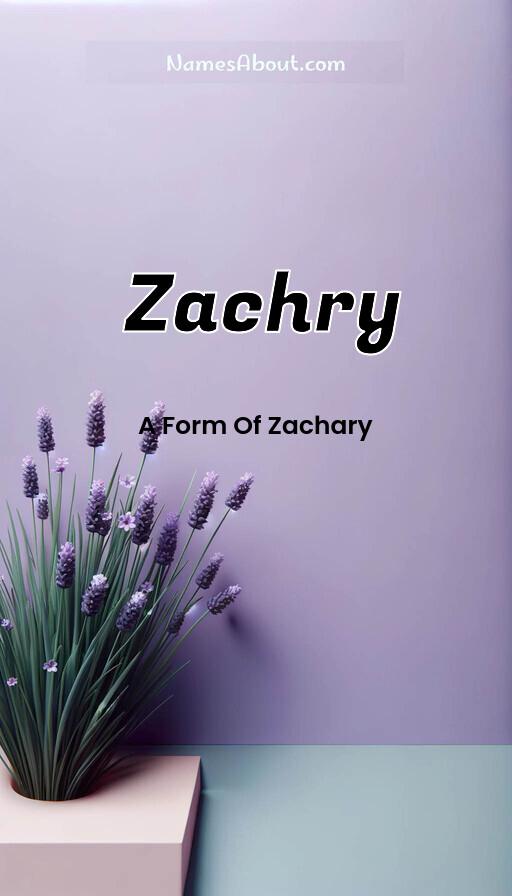 Zachry name and meaning