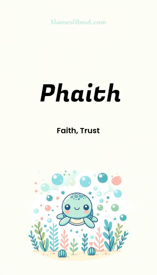 Phaith name and meaning