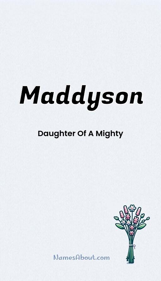 Maddyson name and meaning