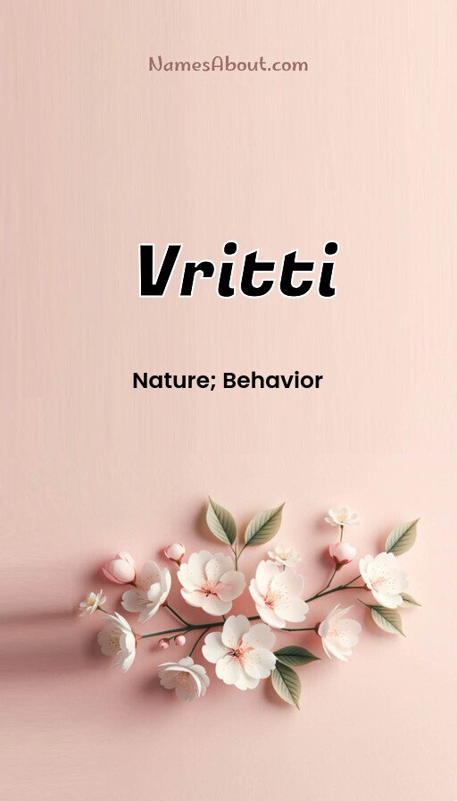 Meaning of Vritti