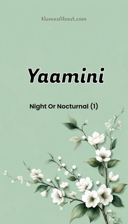 Meaning of Yaamini