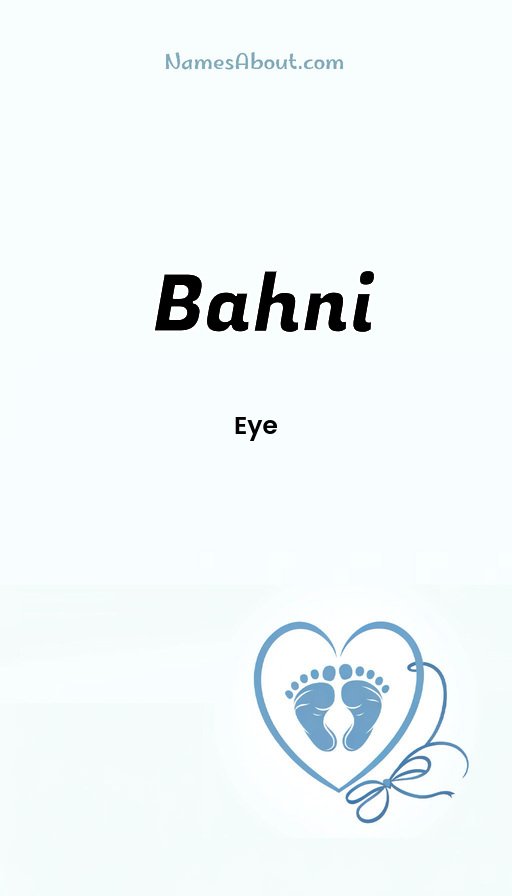 Meaning of Bahni