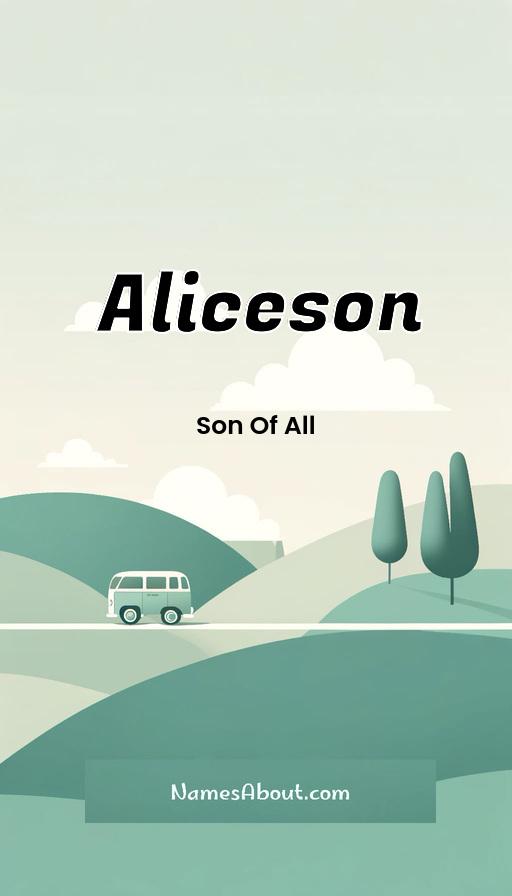 Aliceson name and meaning