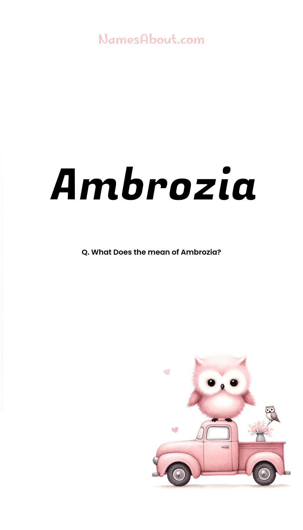 Ambrozia name and meaning