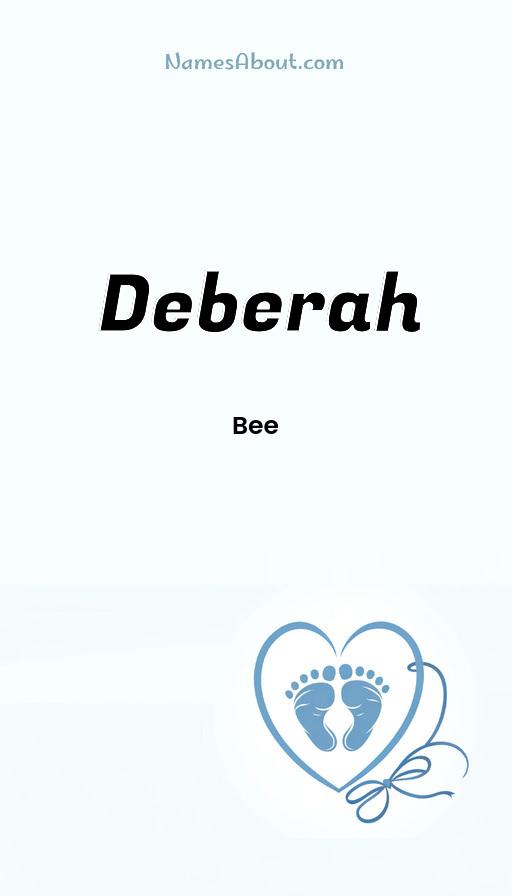 Deberah name and meaning