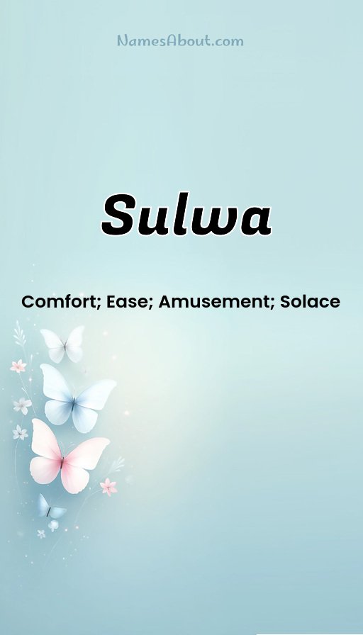 Meaning of Sulwa