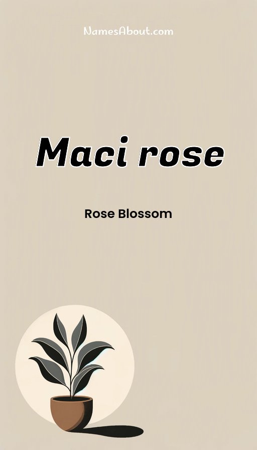 Meaning of Maci rose