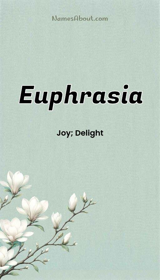 Euphrasia name and meaning