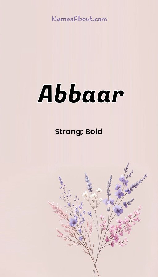 Meaning of Abbaar