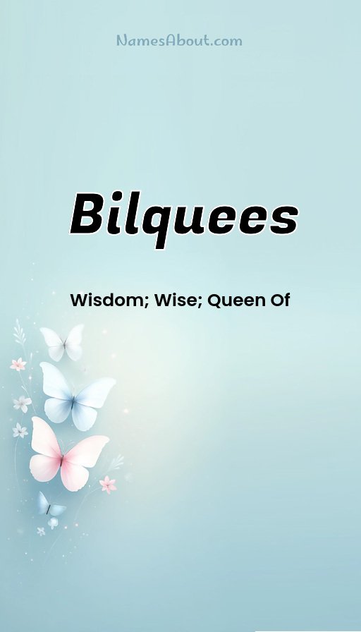 Meaning of Bilquees