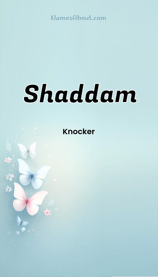 Meaning of Shaddam