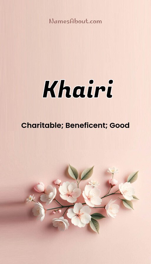 Meaning of Khairi