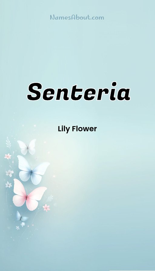 Meaning of Senteria