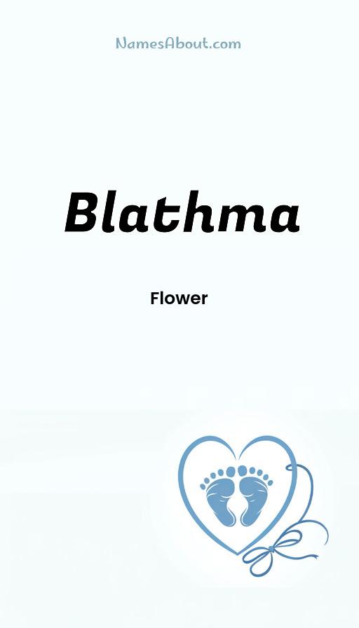 Blathma name and meaning