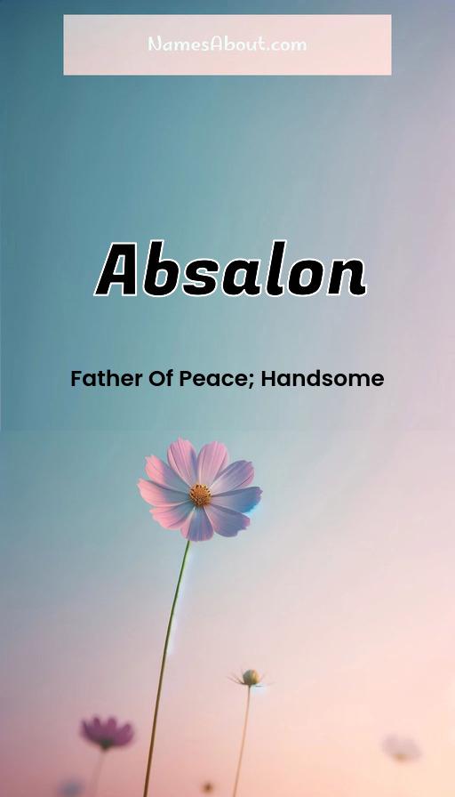 Absalon name and meaning