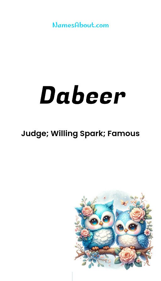 Meaning of Dabeer