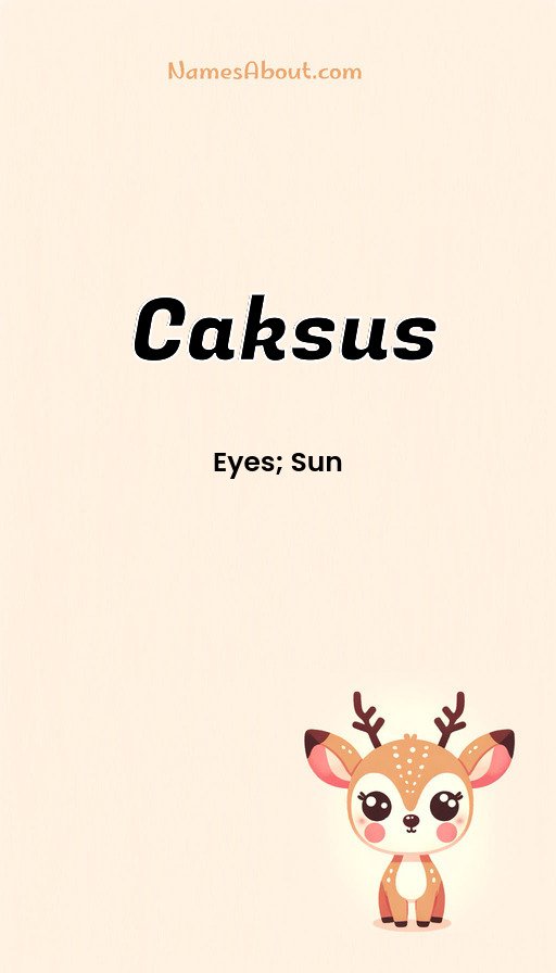 Meaning of Caksus