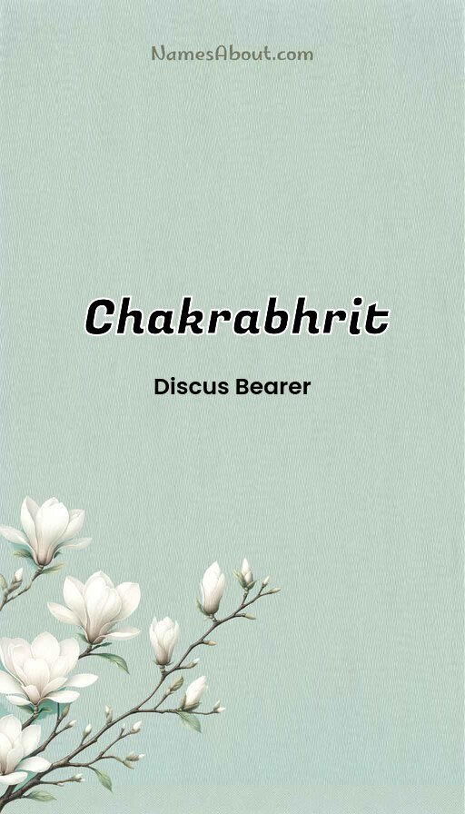 Meaning of Chakrabhrit