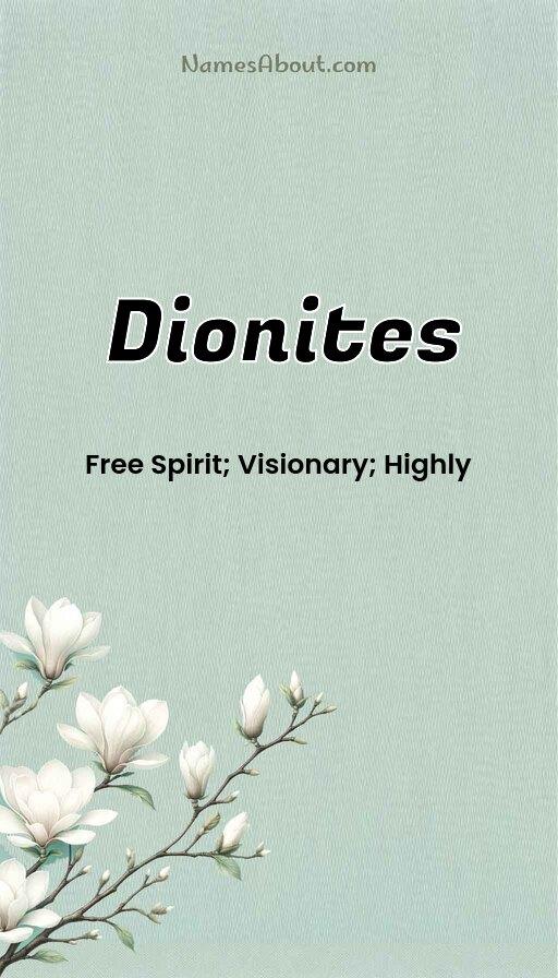 Dionites name and meaning