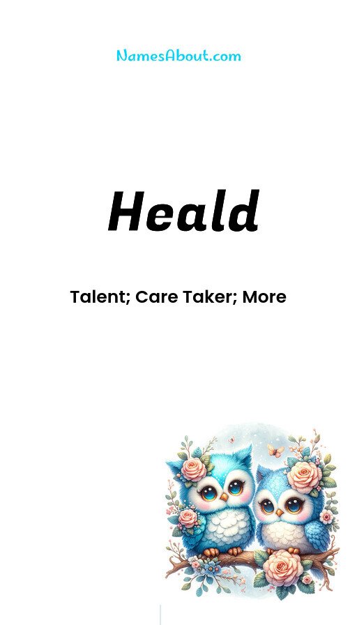 Meaning of Heald