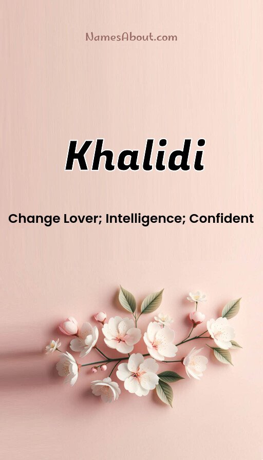 Meaning of Khalidi