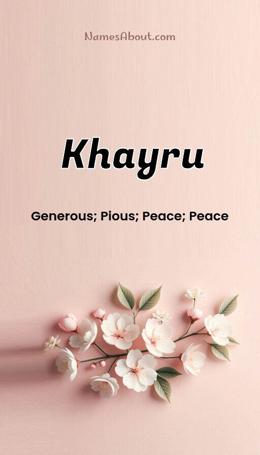 Meaning of Khayru