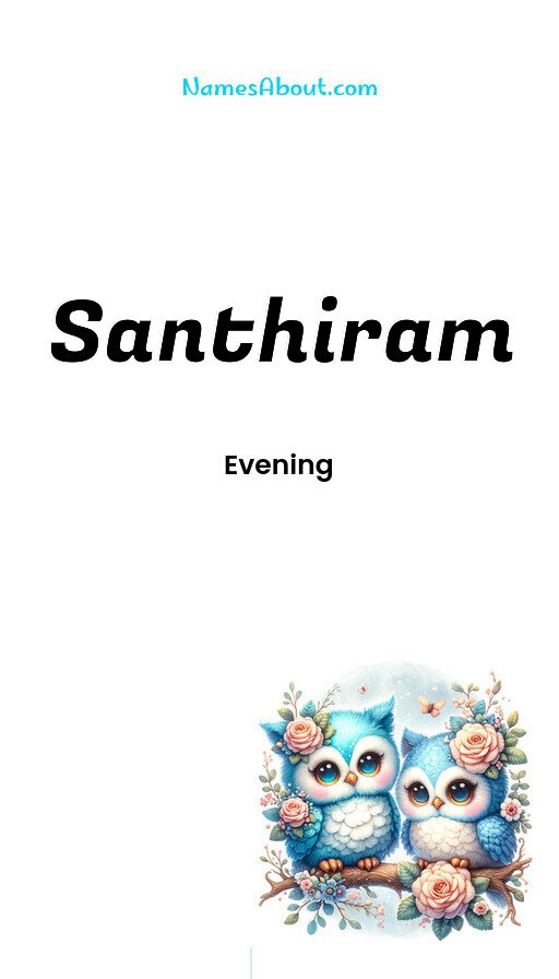 Meaning of Santhiram