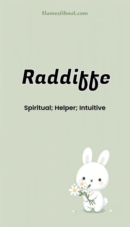 Meaning of Raddiffe