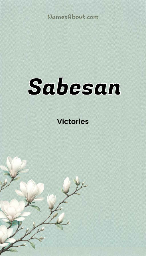 Meaning of Sabesan