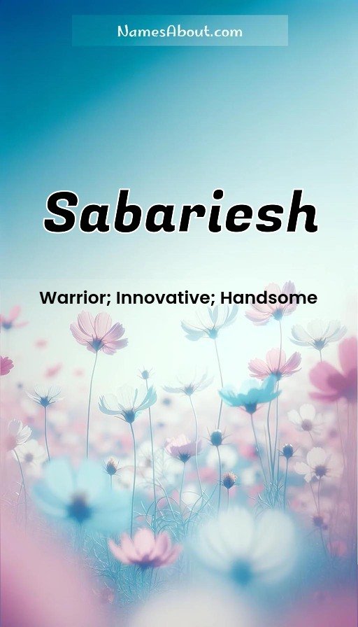 Meaning of Sabariesh