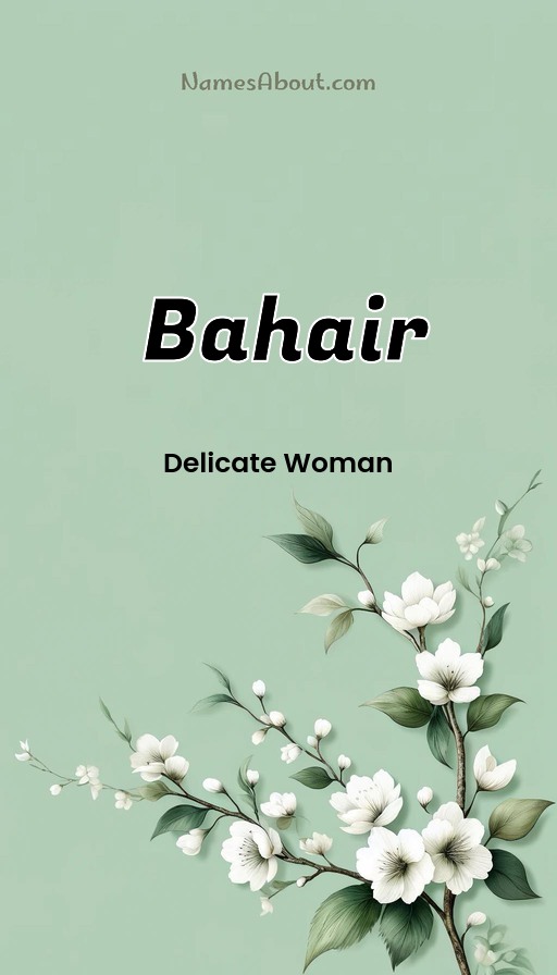 Meaning of Bahair